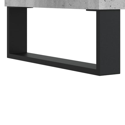 Credenza Grigio Cemento 34,5x34x180 cm in Legno Multistrato