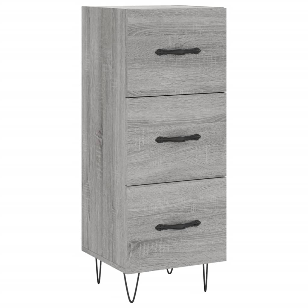 Credenza Grigio Sonoma 34,5x34x180 cm in Legno Multistrato - homemem39