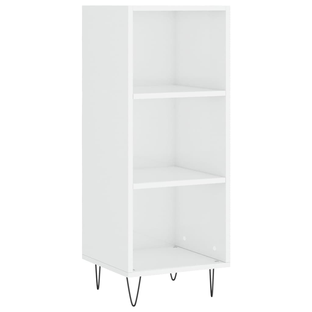 Credenza 34,5x34x180 cm in Legno Multistrato Bianco Lucido - homemem39