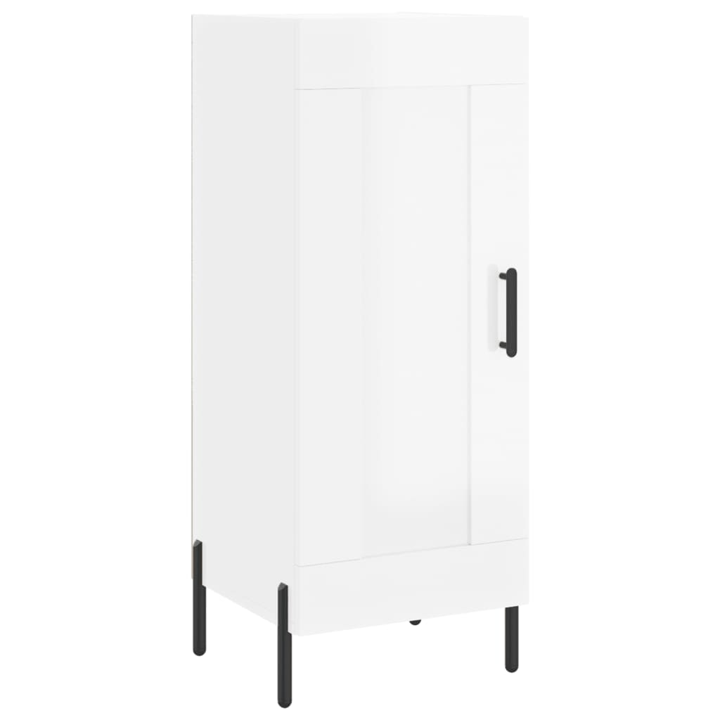 Credenza 34,5x34x180 cm in Legno Multistrato Bianco Lucido - homemem39