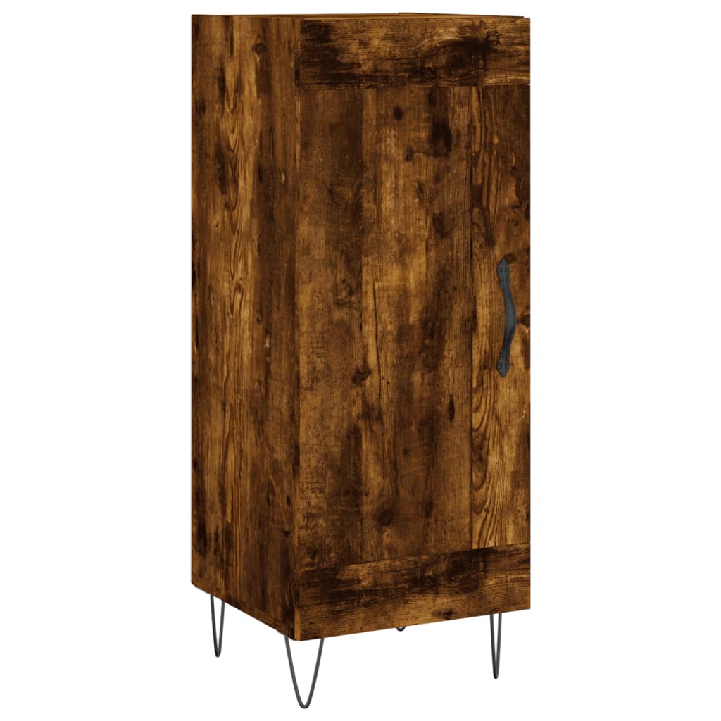 Credenza Rovere Fumo 34,5x34x180 cm in Legno Multistrato