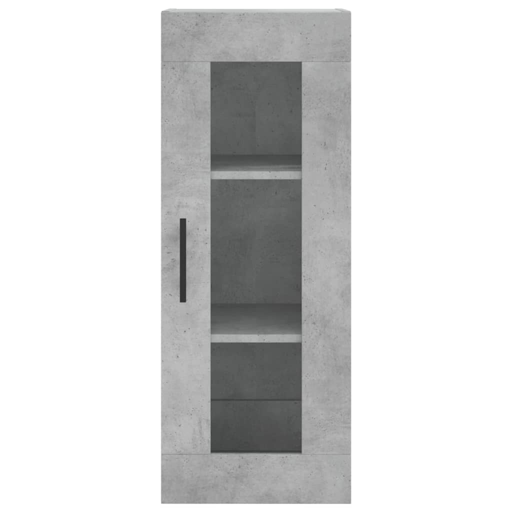 Credenza Grigio Cemento 34,5x34x180 cm in Legno Multistrato - homemem39