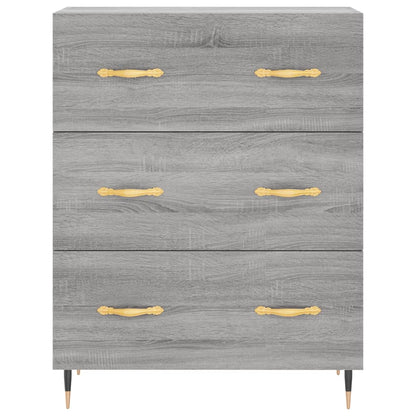 Credenza Grigio Sonoma 69,5x34x180 cm in Legno Multistrato - homemem39