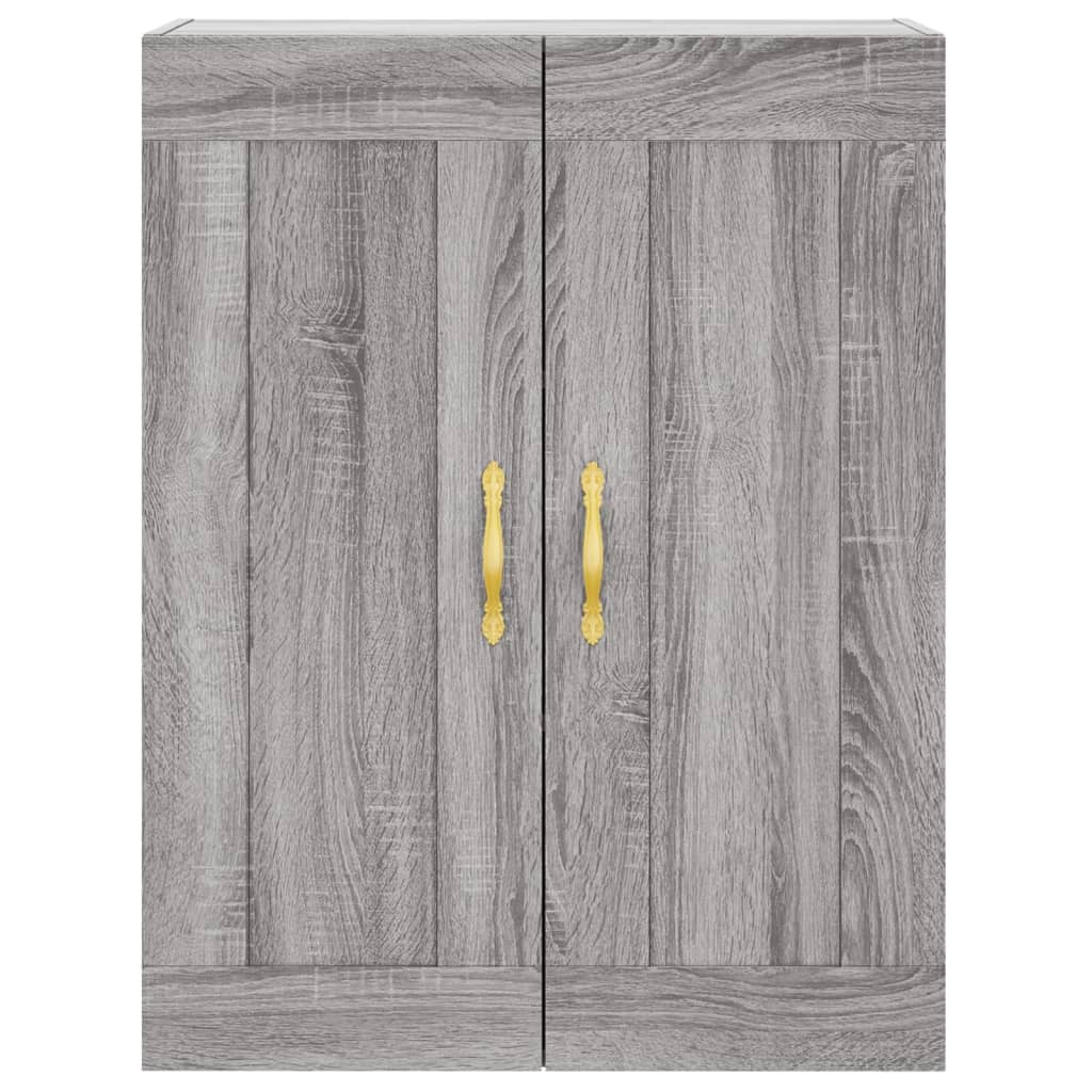 Credenza Grigio Sonoma 69,5x34x180 cm in Legno Multistrato - homemem39