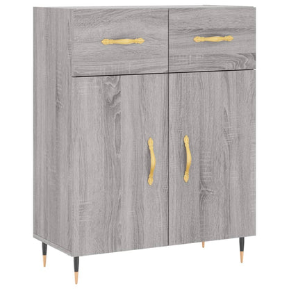 Credenza Grigio Sonoma 69,5x34x180 cm in Legno Multistrato - homemem39