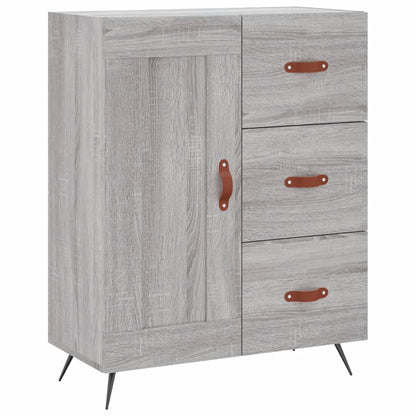 Credenza Grigio Sonoma 69,5x34x180 cm in Legno Multistrato - homemem39