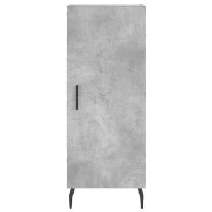 Credenza Grigio Cemento 34,5x34x180 cm in Legno Multistrato