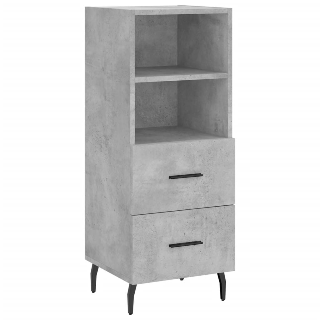 Credenza Grigio Cemento 34,5x34x180 cm in Legno Multistrato - homemem39