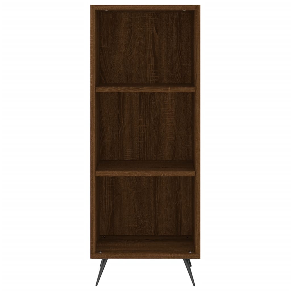 Credenza Rovere Marrone 34,5x34x180 cm in Legno Multistrato - homemem39