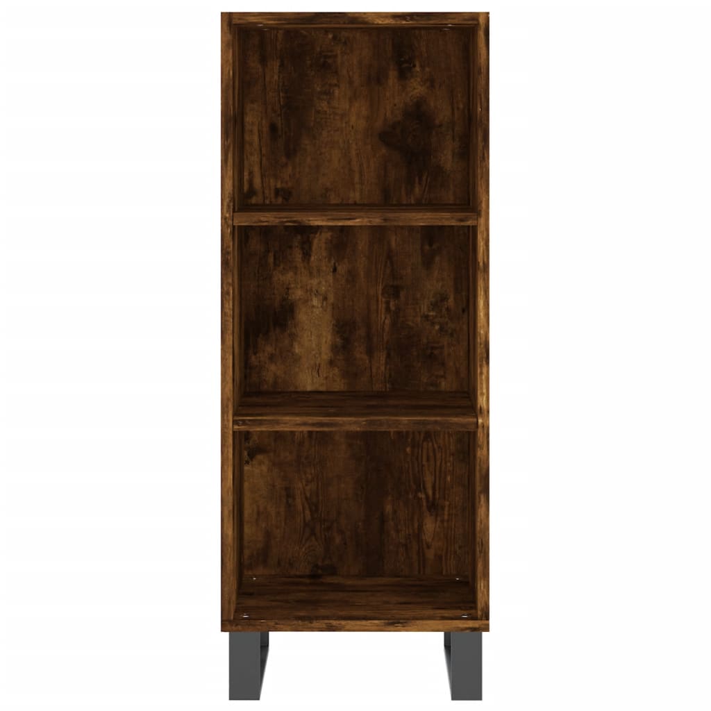 Credenza Rovere Fumo 34,5x34x180 cm in Legno Multistrato