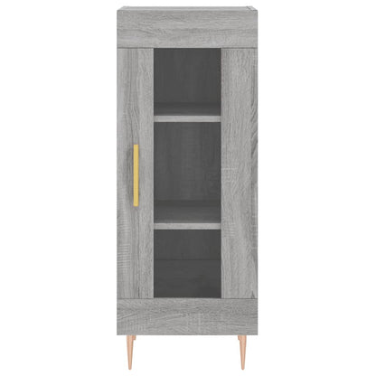 Credenza Grigio Sonoma 34,5x34x180 cm in Legno Multistrato