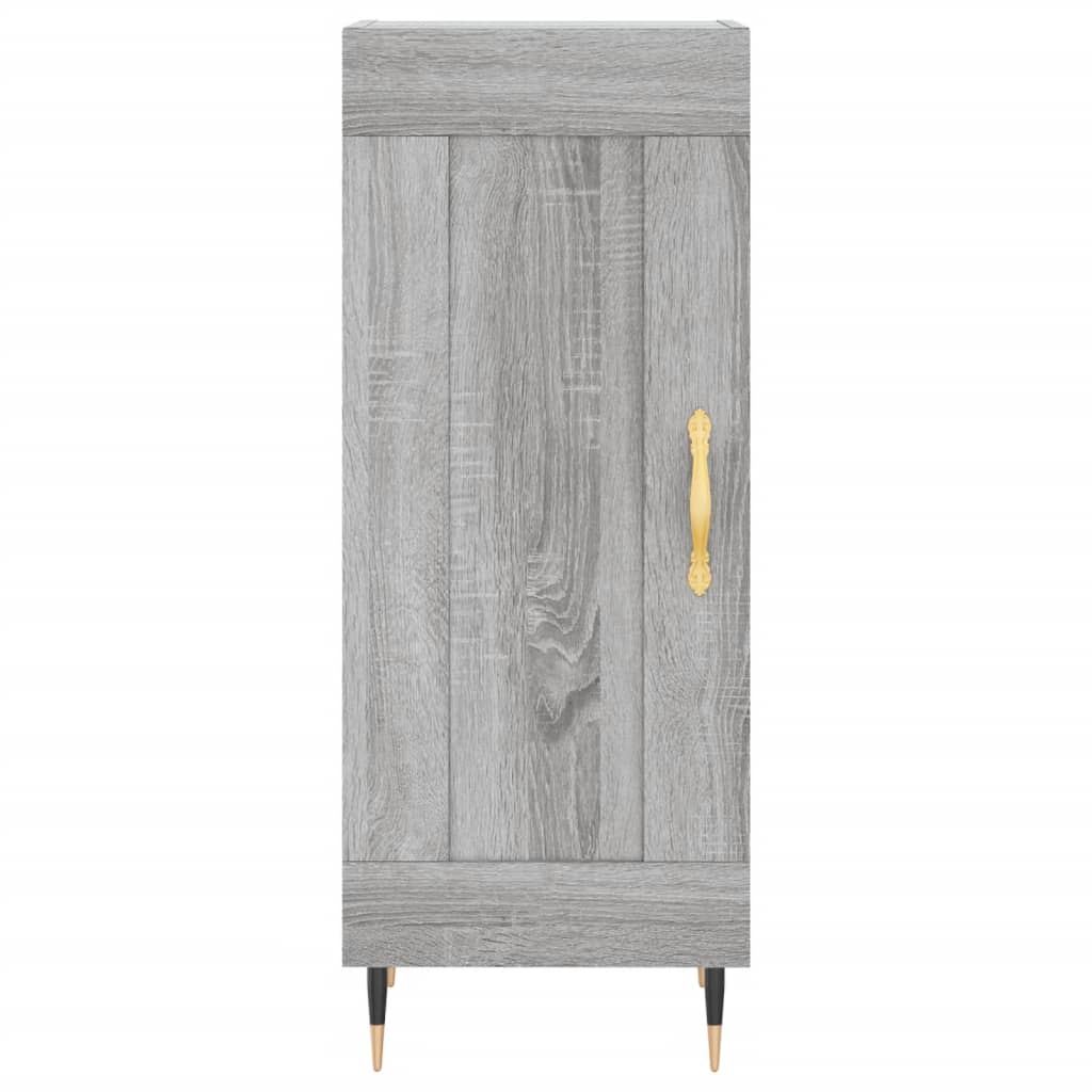 Credenza Grigio Sonoma 34,5x34x180 cm in Legno Multistrato