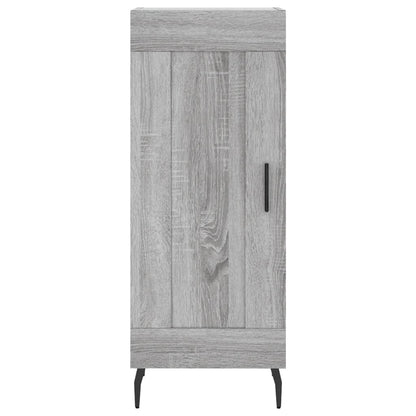 Credenza Grigio Sonoma 34,5x34x180 cm in Legno Multistrato