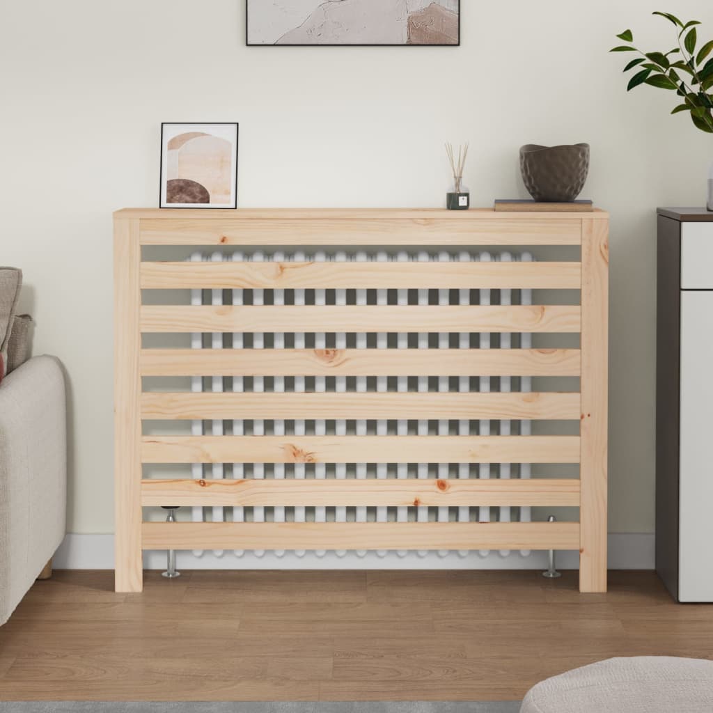 Copertura Termosifone 108,5x19x84 cm in Legno Massello di Pino