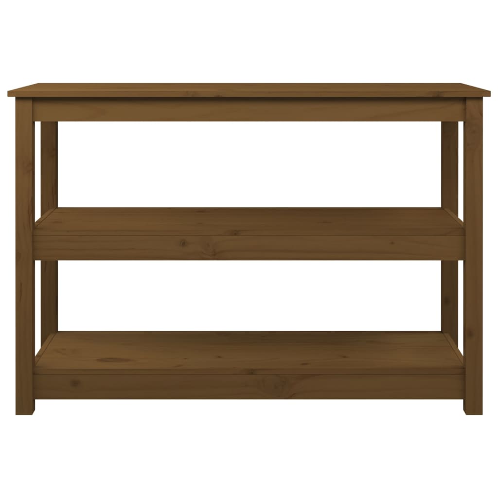 Tavolo Consolle ambra 110x40x74 cm in Legno Massello di Pino - homemem39