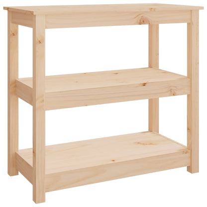 Tavolo Consolle 80x40x74 cm in Legno Massello di Pino - homemem39