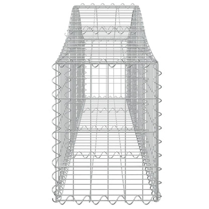 Cesti Gabbioni ad Arco 6 pz 200x30x40/60 cm Ferro Zincato