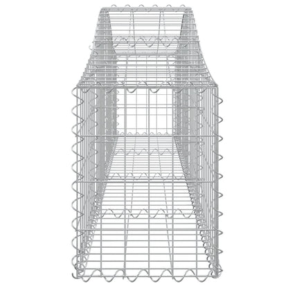 Cesti Gabbioni ad Arco 14 pz 200x30x40/60 cm Ferro Zincato