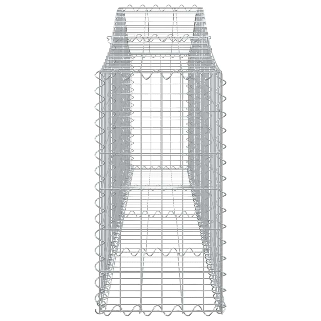 Cesti Gabbioni ad Arco 2 pz 200x30x60/80 cm Ferro Zincato - homemem39