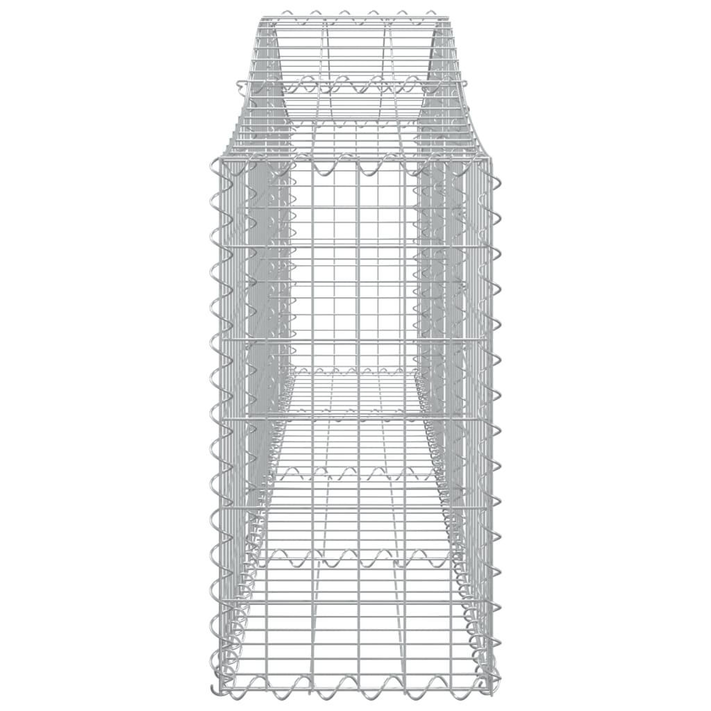 Cesti Gabbioni ad Arco 4 pz 200x30x60/80 cm Ferro Zincato