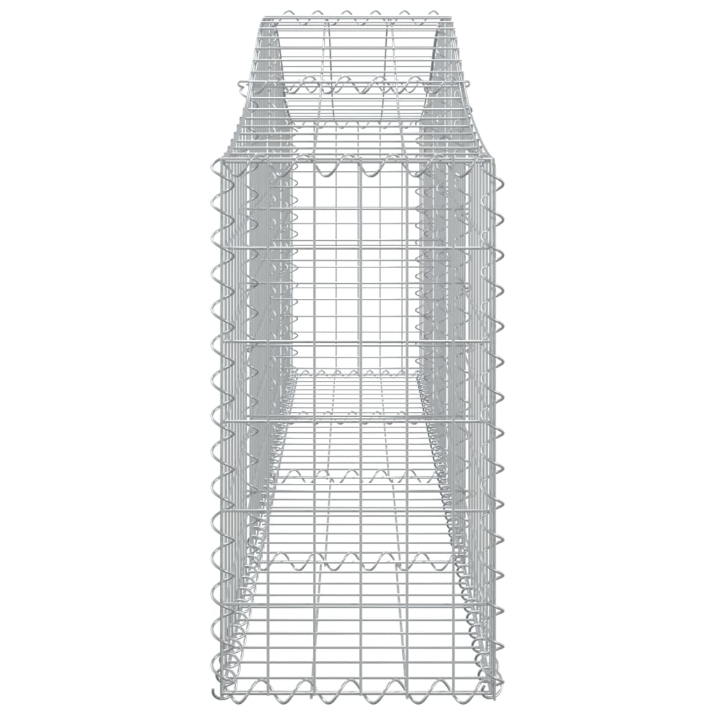 Cesti Gabbioni ad Arco 5 pz 200x30x60/80 cm Ferro Zincato - homemem39