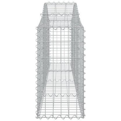 Cesti Gabbioni ad Arco 15 pz 200x30x60/80 cm Ferro Zincato - homemem39