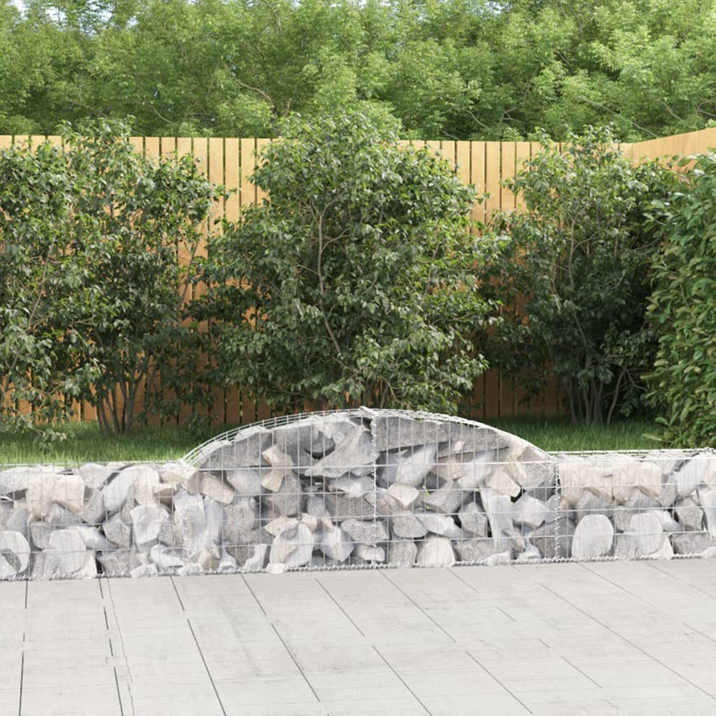 Cesti Gabbioni ad Arco 20 pz 300x30x40/60 cm Ferro Zincato - homemem39