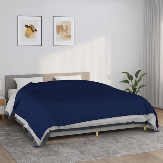 Coperta Ponderata Blu 235x290 cm 11 kg Tessuto - homemem39