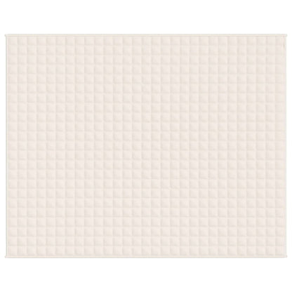 Coperta Ponderata Crema Chiaro 235x290 cm 11 kg Tessuto - homemem39