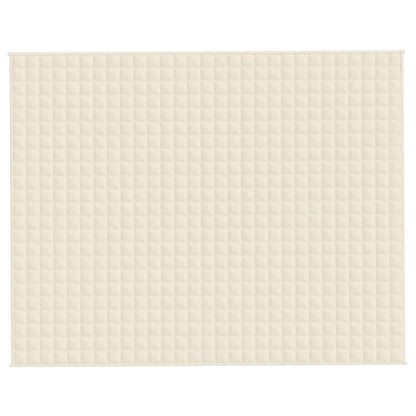 Coperta Ponderata Crema Chiaro 235x290 cm 11 kg Tessuto - homemem39