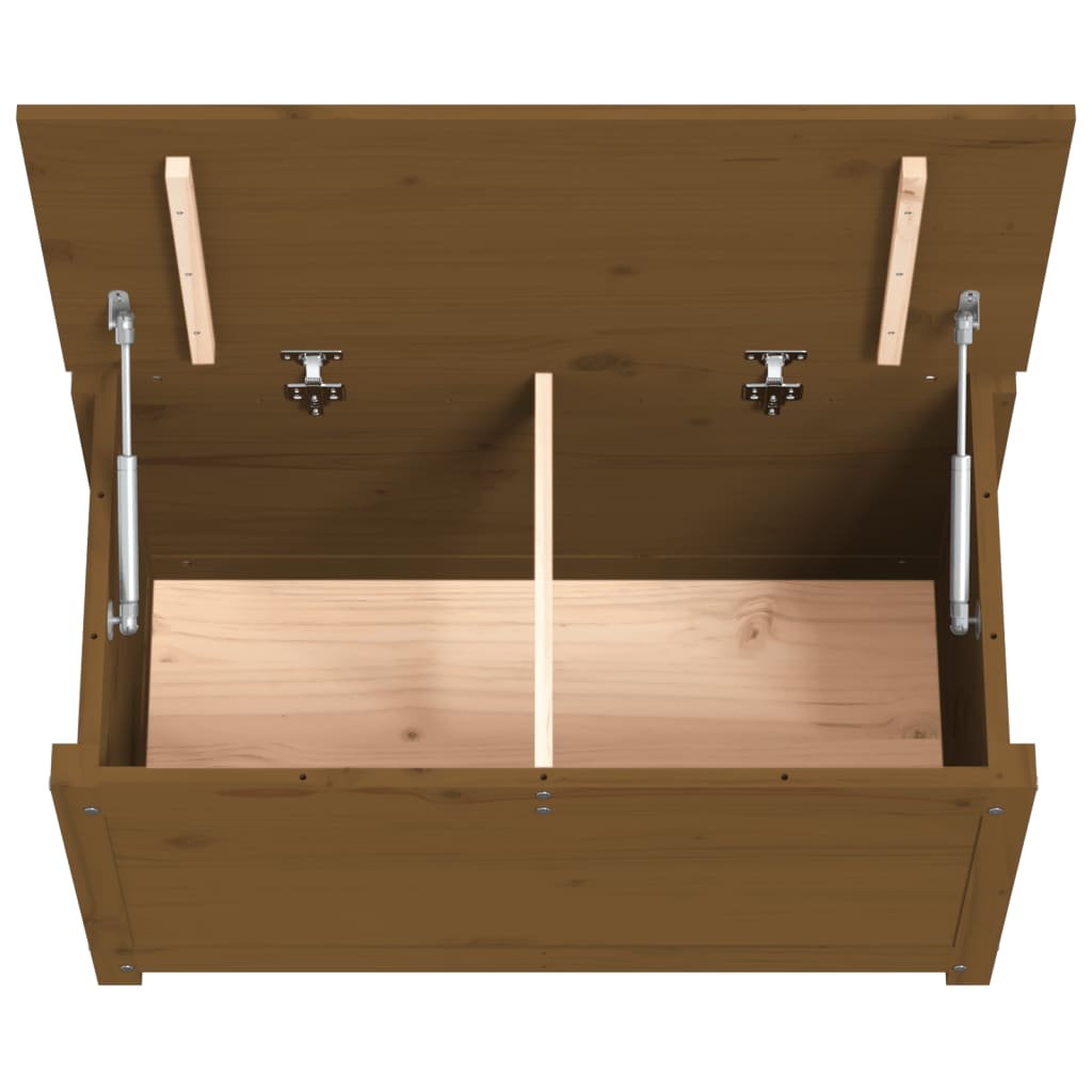 Contenitore Portaoggetti Ambra 80x40x45,5cm Legno Massello Pino - homemem39