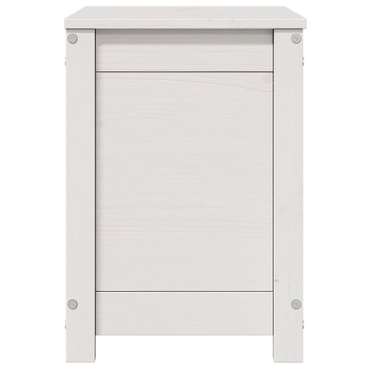 Contenitore Portaoggetti Bianco 60x32x45,5cm Massello di Pino - homemem39