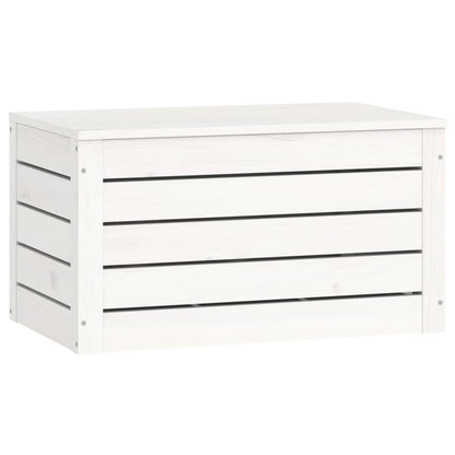 Contenitore Portaoggetti Bianco 59,5x36,5x33cm Massello di Pino - homemem39