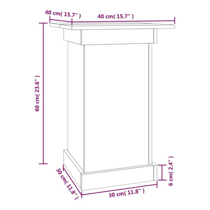 Portafiori 40x40x60 cm in Legno Massello di Pino - homemem39