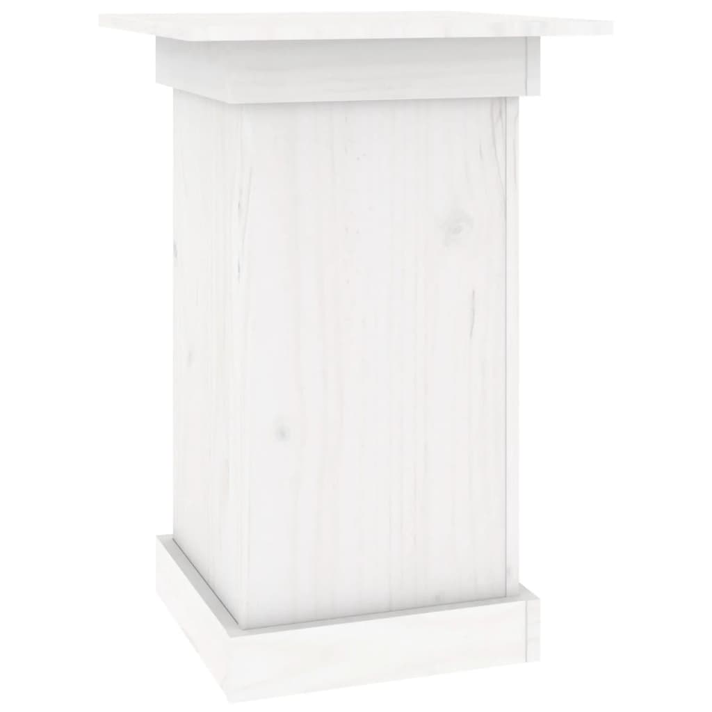 Portafiori bianco 40x40x60 cm in Legno Massello di Pino - homemem39