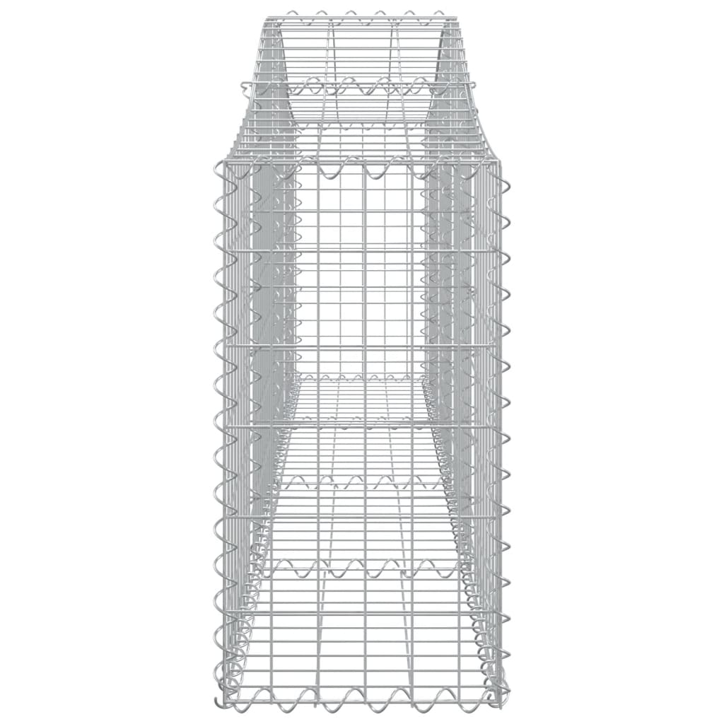 Cesto Gabbione ad Arco 200x30x60/80 cm Ferro Zincato