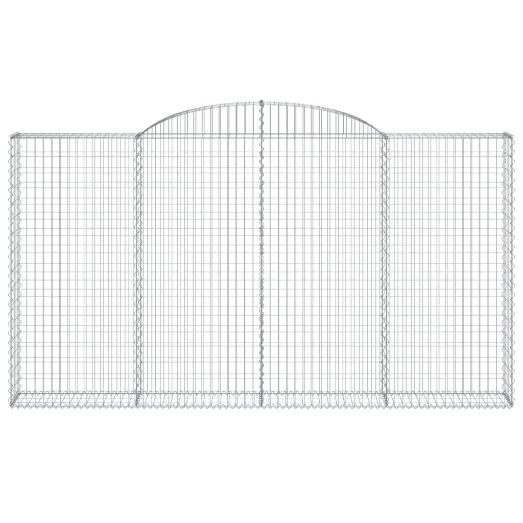 Cesto Gabbione ad Arco 300x30x160/180 cm Ferro Zincato