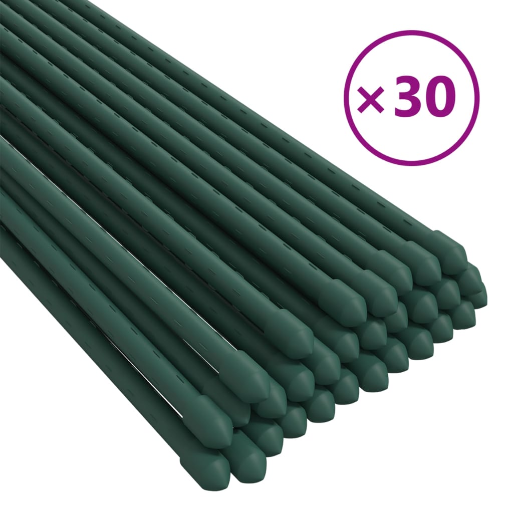 Supporti per Piante da Giardino 30 pz Verde 150 cm Acciaio - homemem39