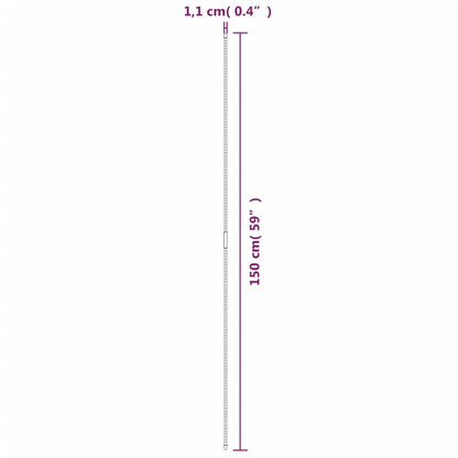 Supporti per Piante da Giardino 30 pz Verde 150 cm Acciaio - homemem39