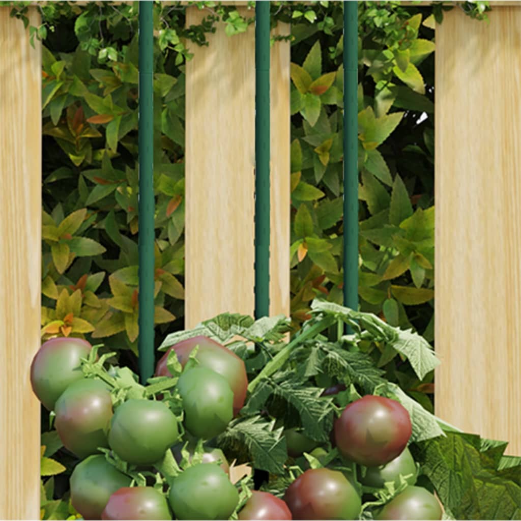 Supporti per Piante da Giardino 30 pz Verde 180 cm Acciaio