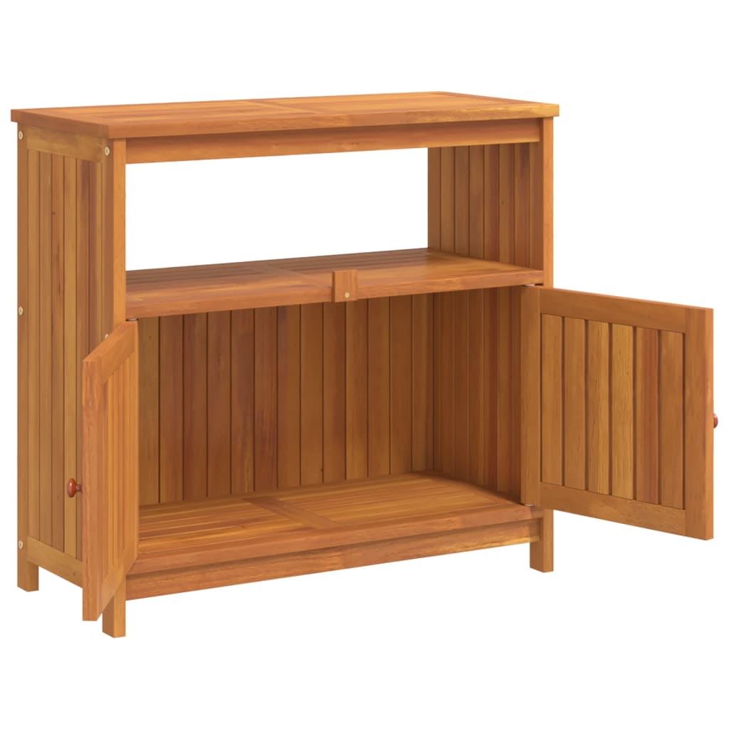 Tavolo Consolle da Giardino 80x35x75 cm Legno Massello Acacia - homemem39