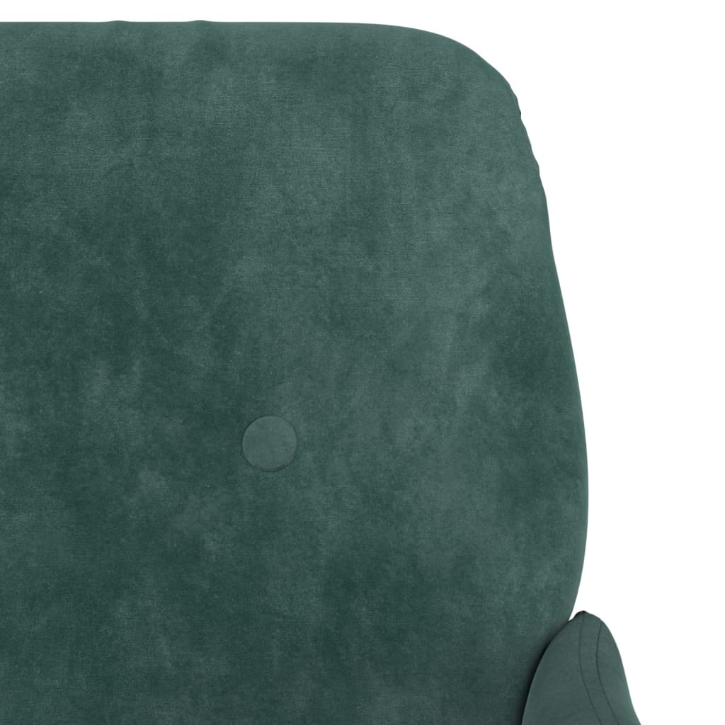 Poltrona Verde Scuro 62x79x79 cm Velluto - homemem39