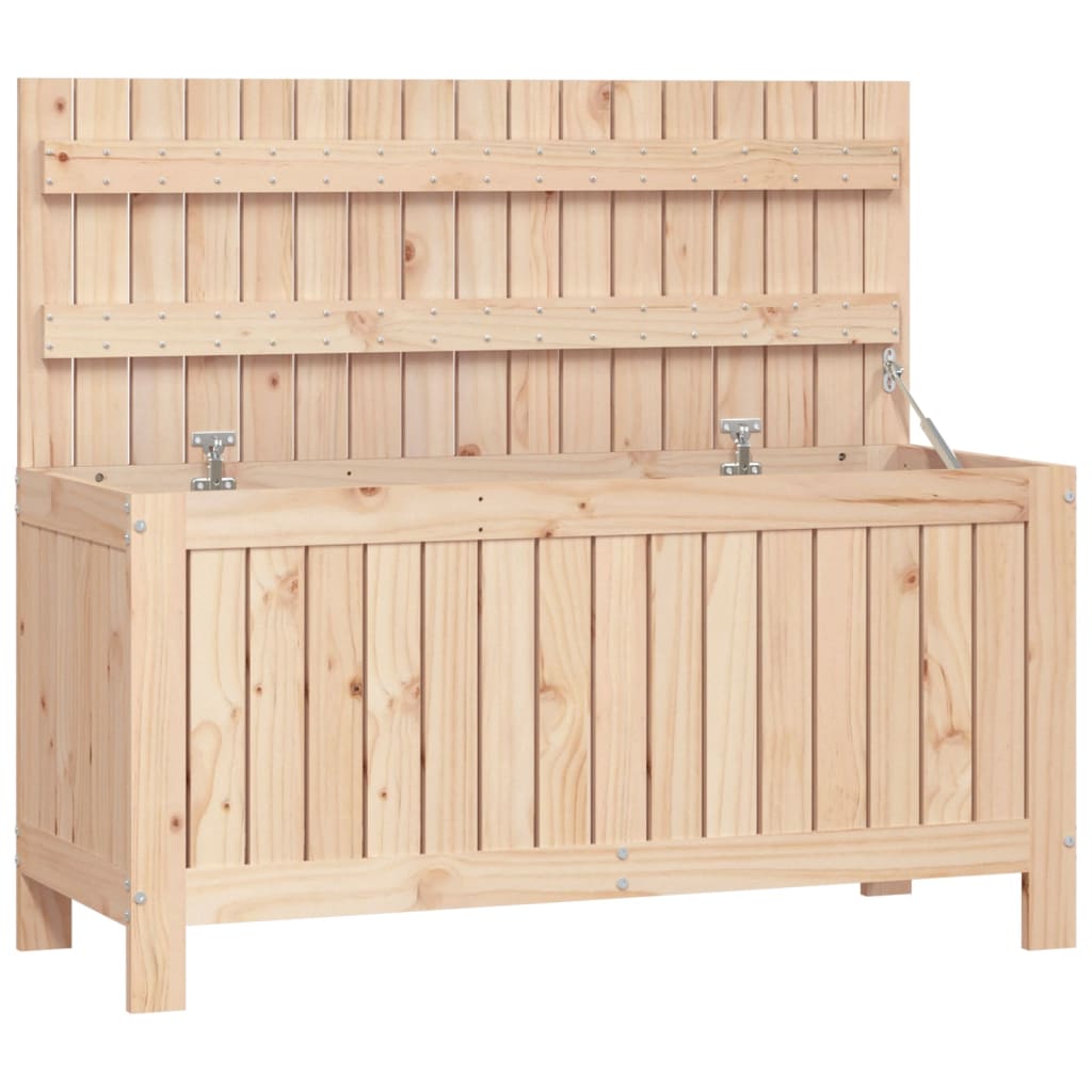 Contenitore da Giardino 108x42,5x54 cm Legno Massello di Pino