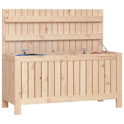 Contenitore da Giardino 108x42,5x54 cm Legno Massello di Pino