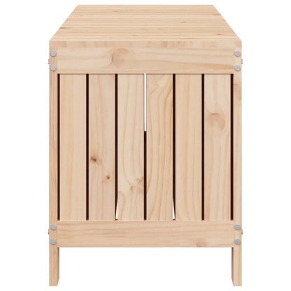 Contenitore da Giardino 108x42,5x54 cm Legno Massello di Pino