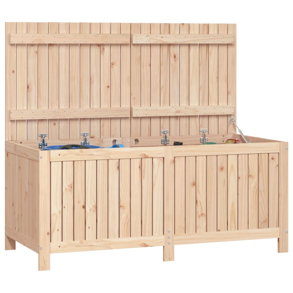 Contenitore da Giardino 147x68x64 cm in Legno Massello di Pino