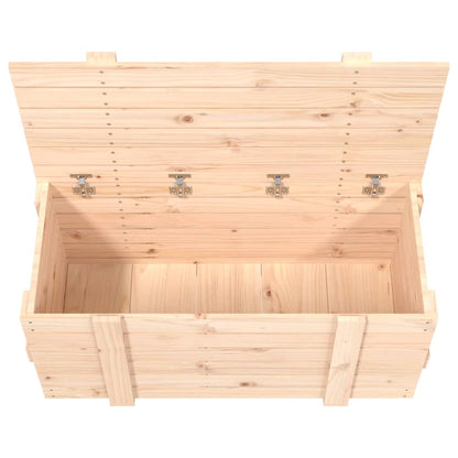 Contenitore Portaoggetti 91x40,5x42 cm Legno Massello di Pino