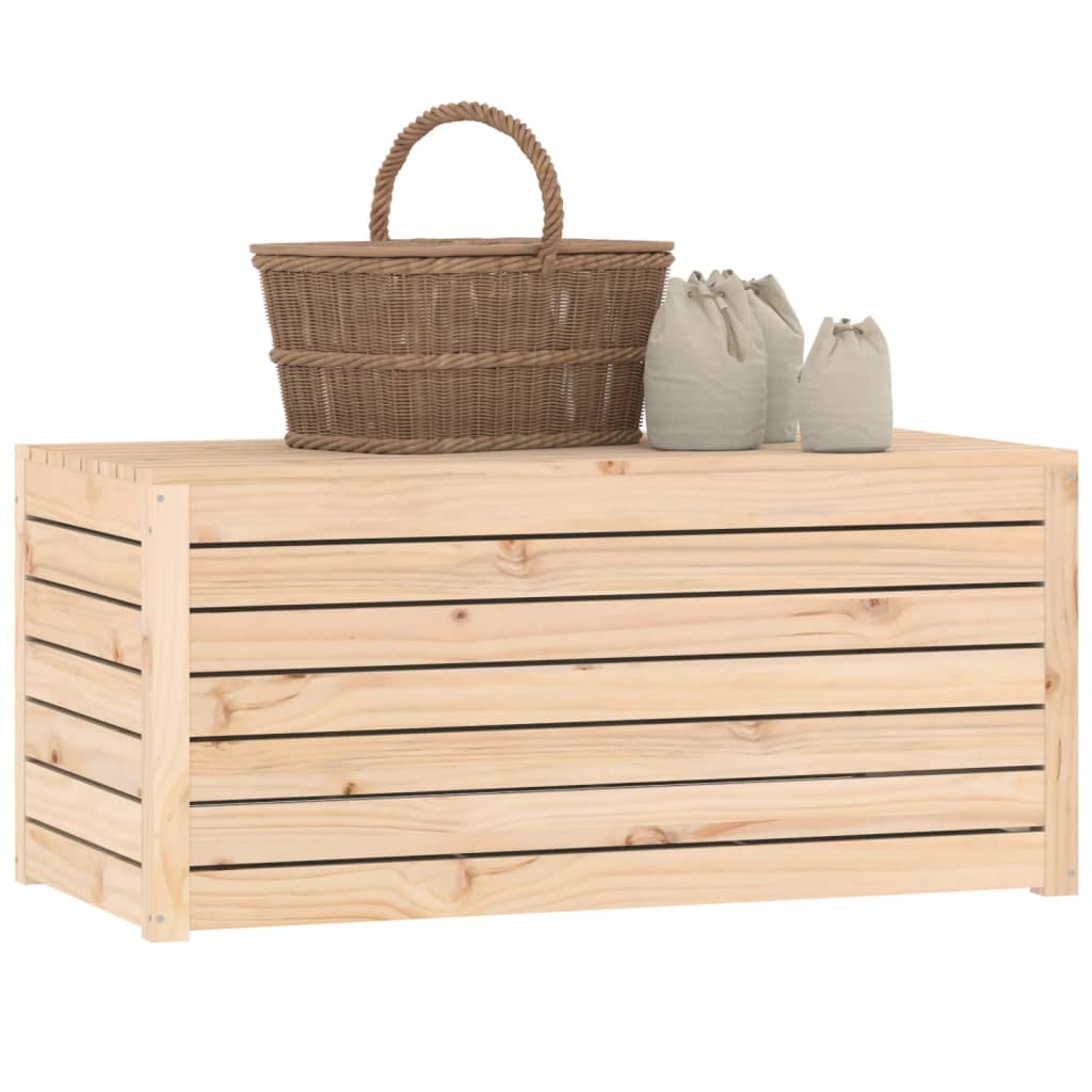 Contenitore Giardino 101x50,5x46,5 cm Legno Massello di Pino