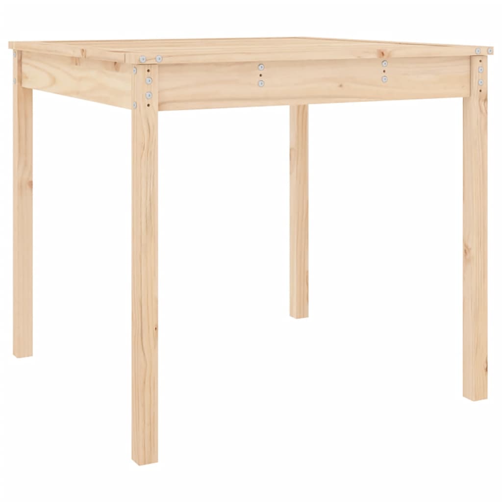 Tavolo da Giardino 82,5x82,5x76 cm in Legno Massello di Pino - homemem39