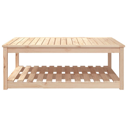 Tavolo da Giardino 121x82,5x45 cm in Legno Massello di Pino - homemem39